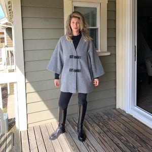 Michael Kors Wool Coat with leather straps